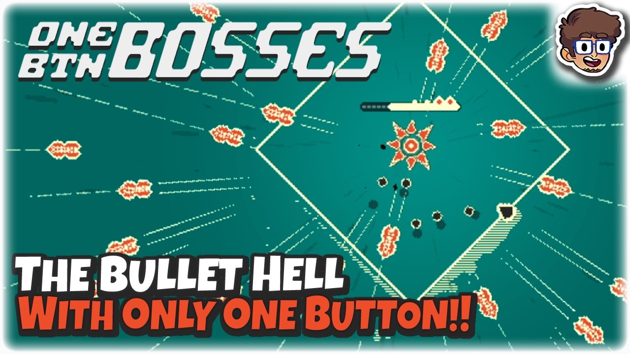 This Bullet Hell Roguelike Uses Only ONE BUTTON! | Let's Try One Btn Bosses