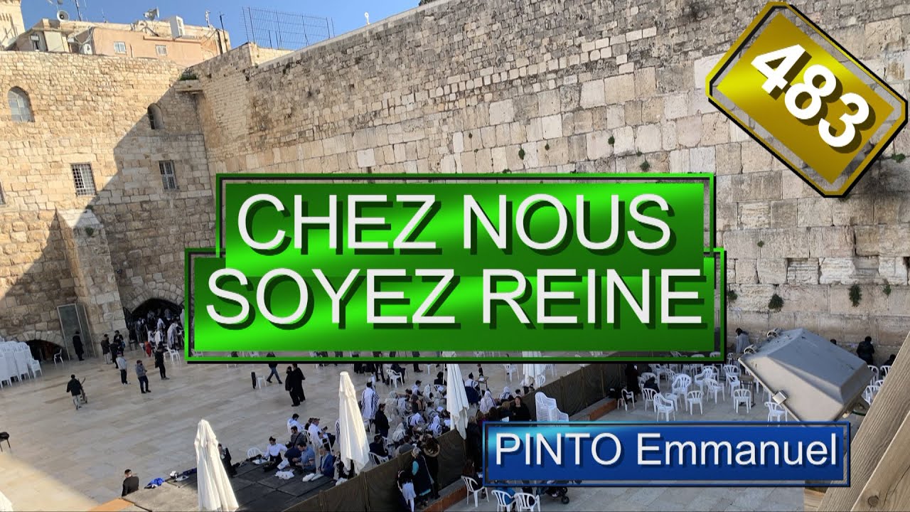 CHEZ NOUS SOYEZ REINE - Chanoine HUET - (Instrumental avec les paroles) - N°483