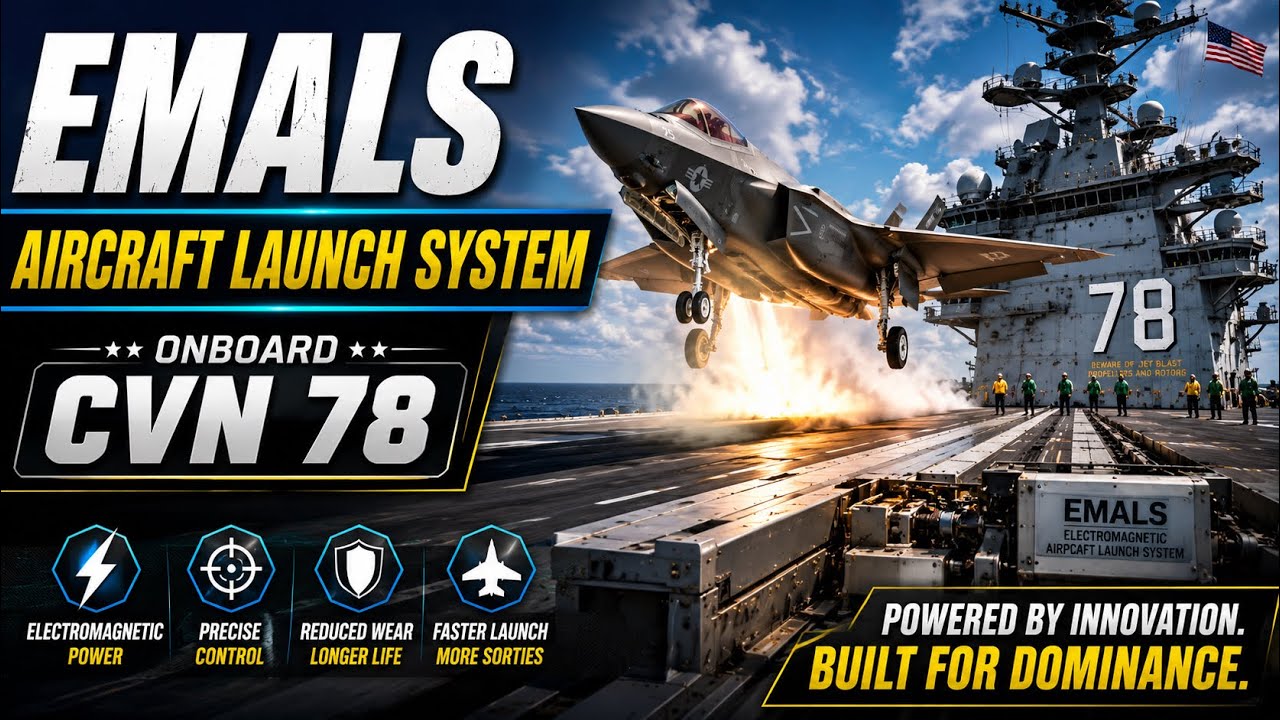 Electromagnetic Aircraft Launching System (EMALS) on Aircraft Carriers