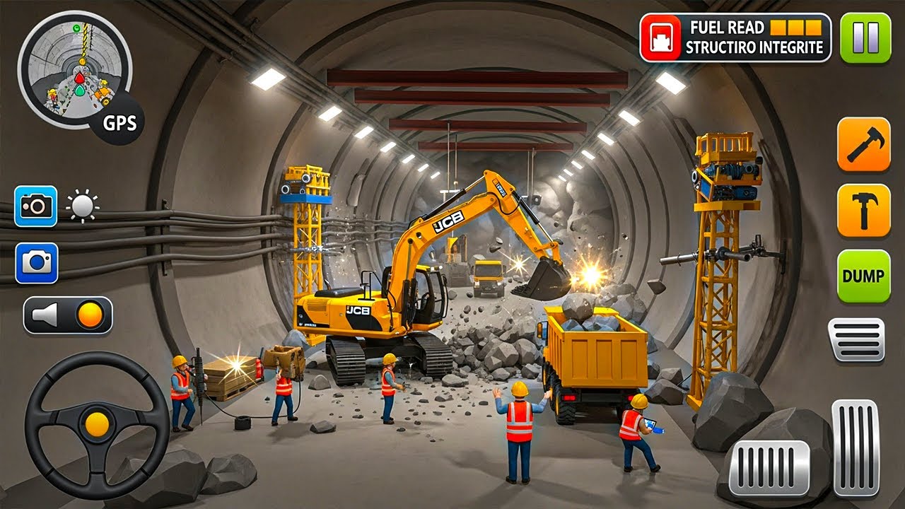 JCB Excavator Simulator  Road Construction Project  Android Gameplay