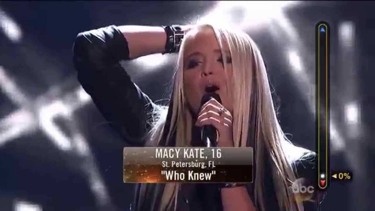 Rising Star - Macy Kate Sings 'Who Knew'