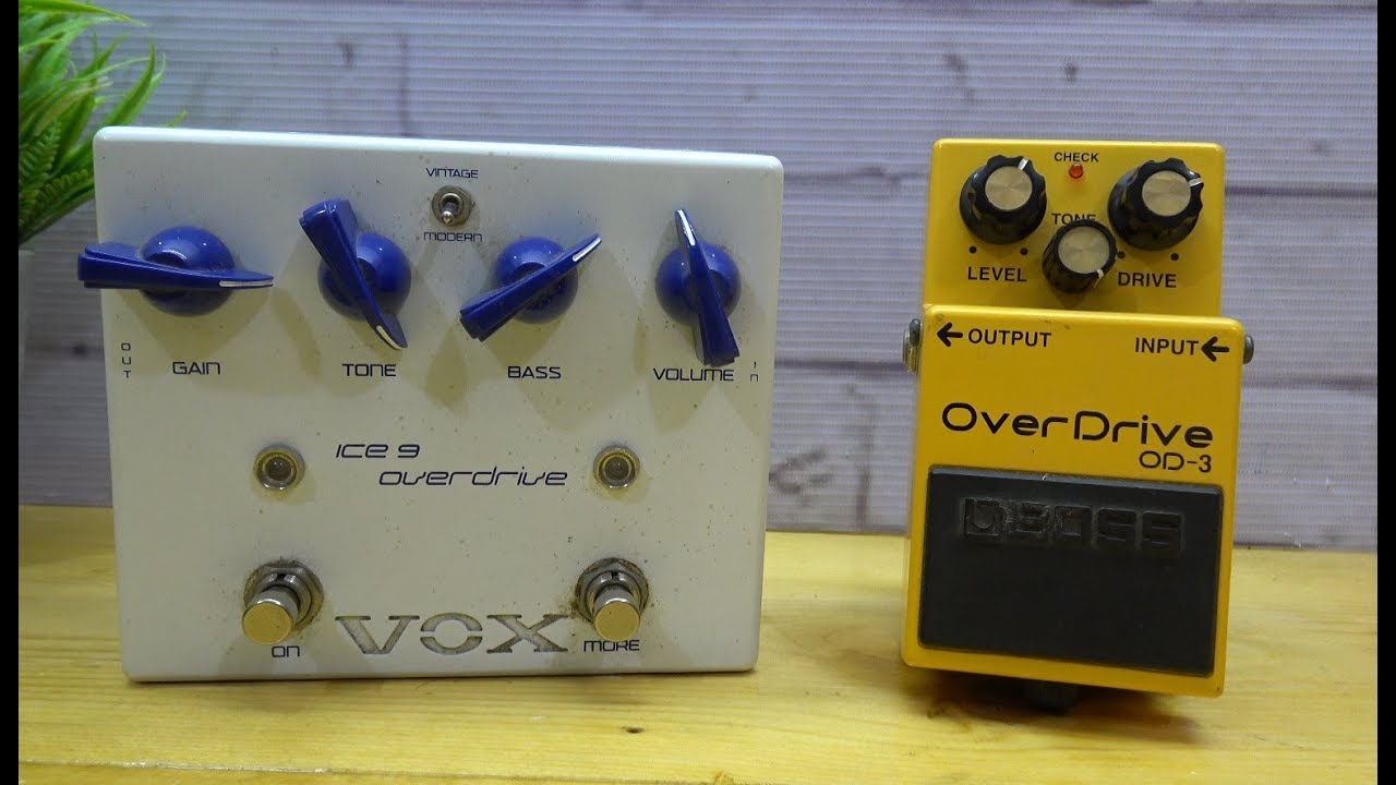Boss OD-3 vs VOX JS Ice 9 Overdrive Jam