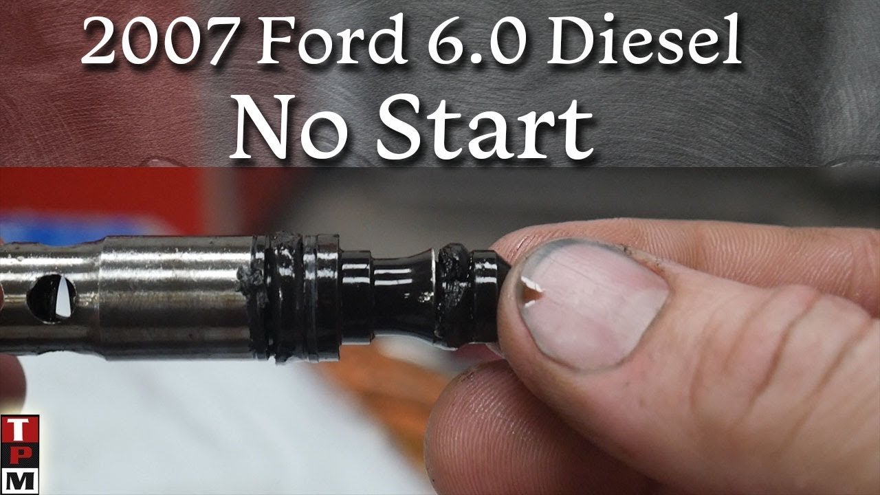 Диагностика и ремонт двигателя Ford PowerStroke 6.0 литров 2007 года выпуска, не заводится, не пр...