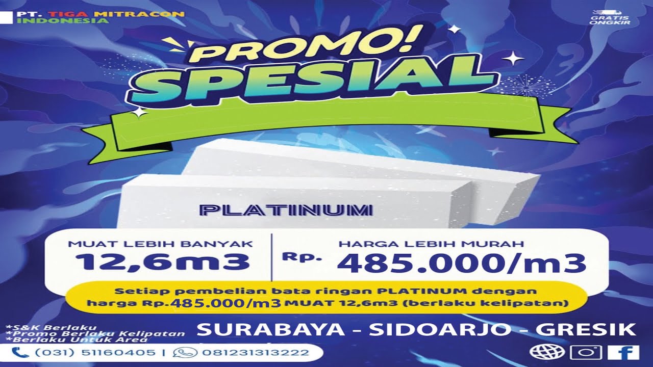 Apa Harga Bata Ringan Platinum Di Jawa Timur 2025?