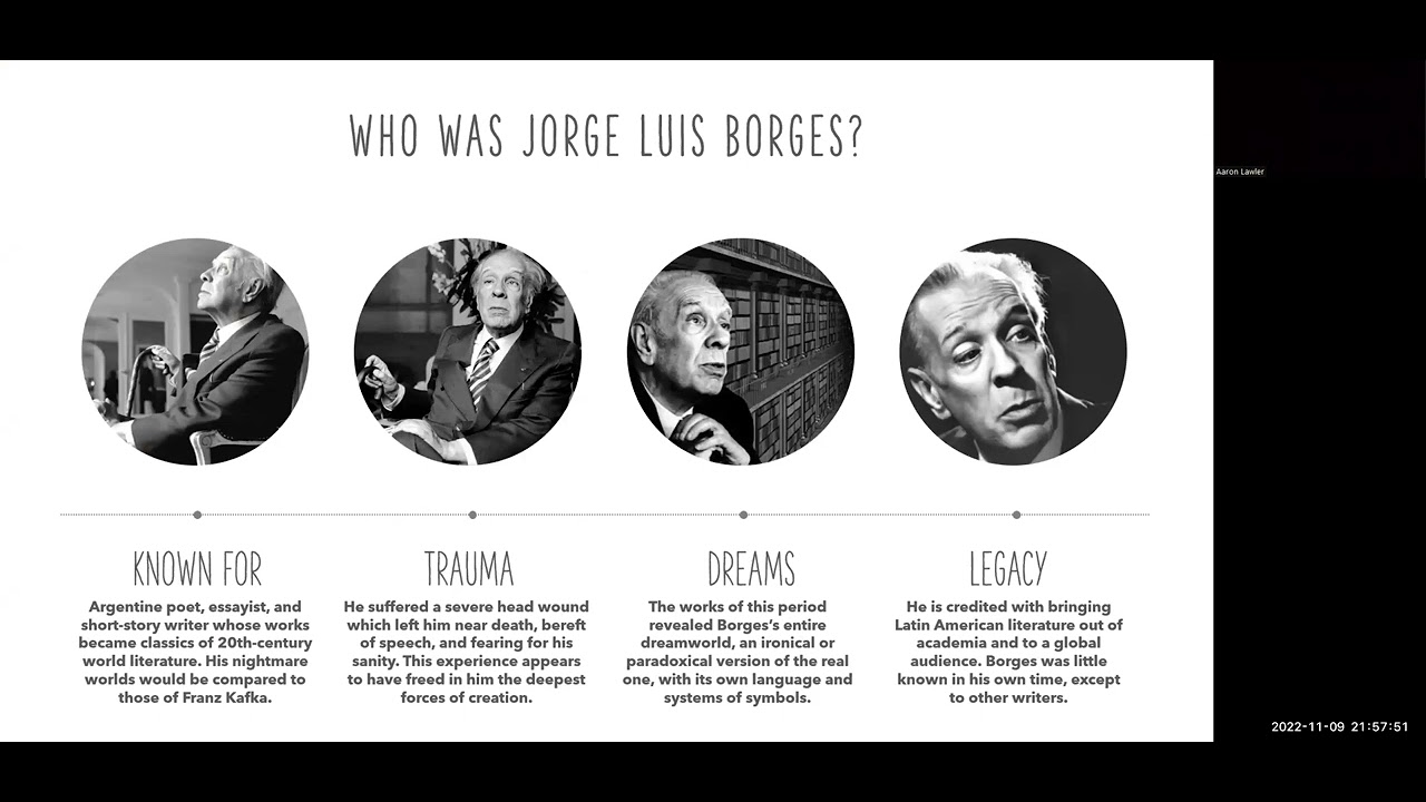 SRA Lecture - Kafka, Borges, and Escher (Postmodernism)