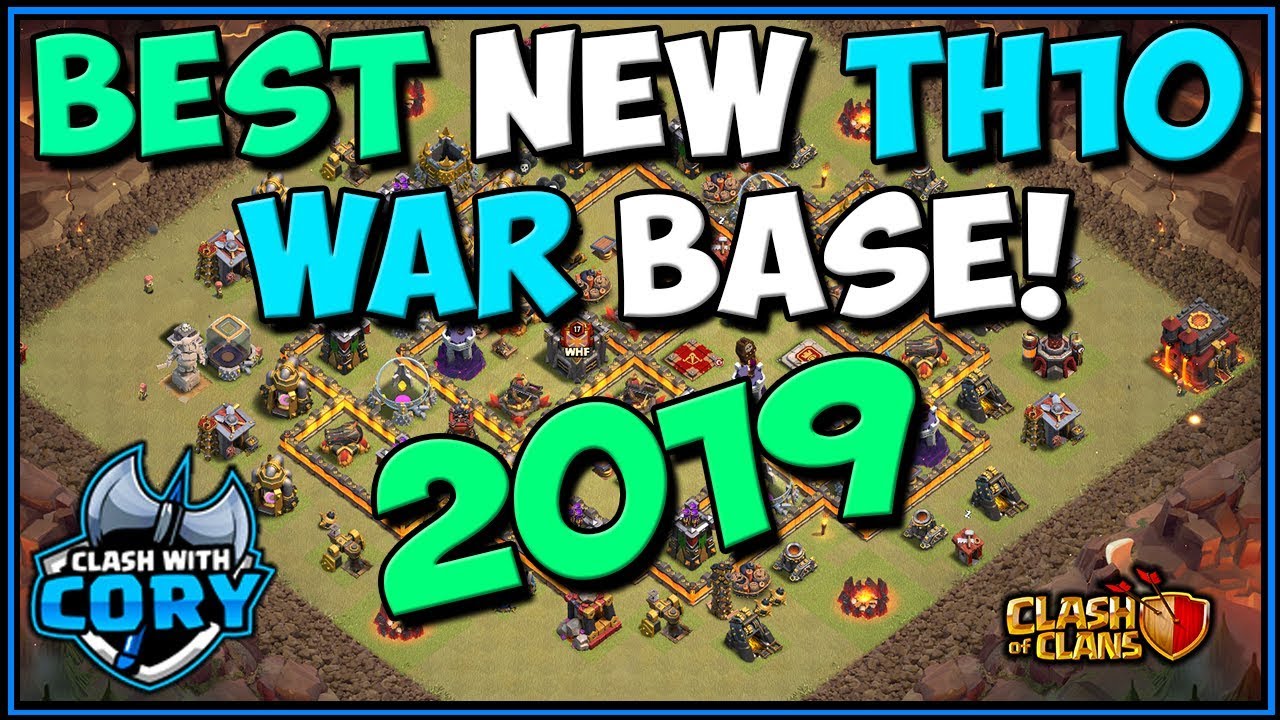 BEST NEW TH10 WAR BASE 2019! with Proof! Best of CWL Invite Clash of Clans COC
