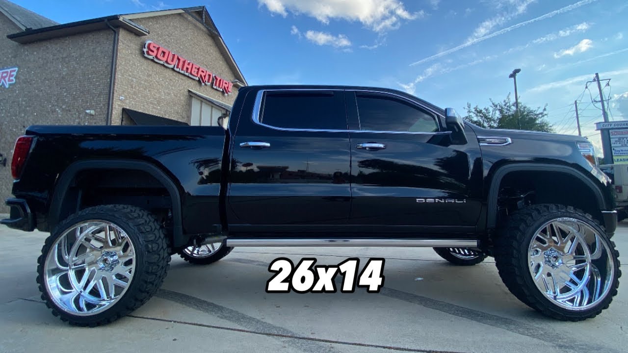THIS DUDE WAS CRAZY!!! 2021 GMC Denali on 26x14s and 9 Inch CHROME FTS Lift! | He drove from CHICAGO