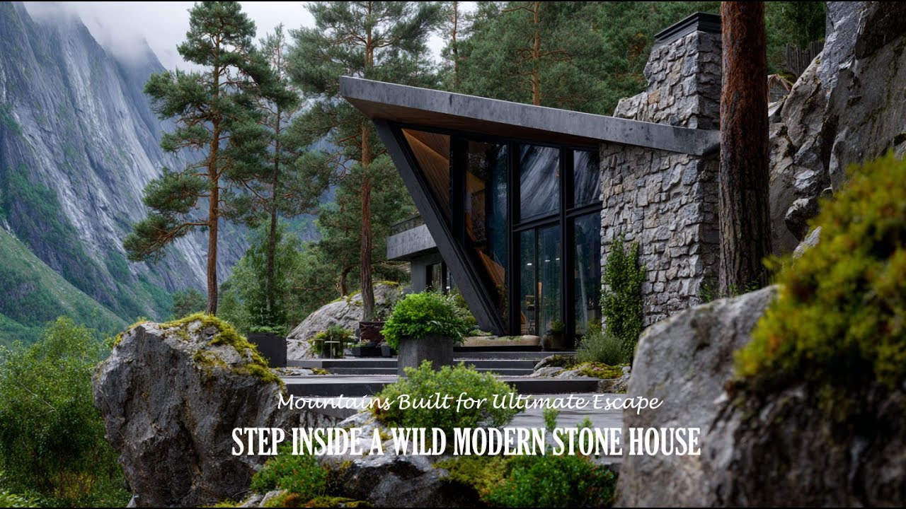 Step Inside a Wild Modern Stone House in the Mountains Built for Ultimate Escape