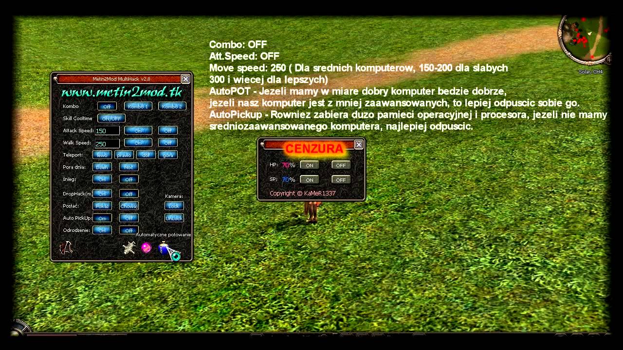 Metin2.PL - Jak poprawnie skonfigurować Metin2Mod PL