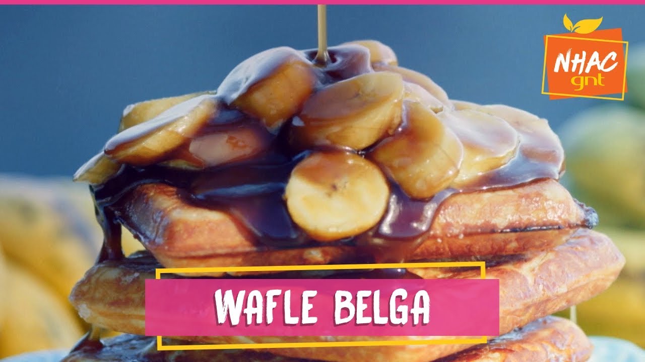 Waffle belga com calda de banana | Raíza Costa | Doce Califórnia