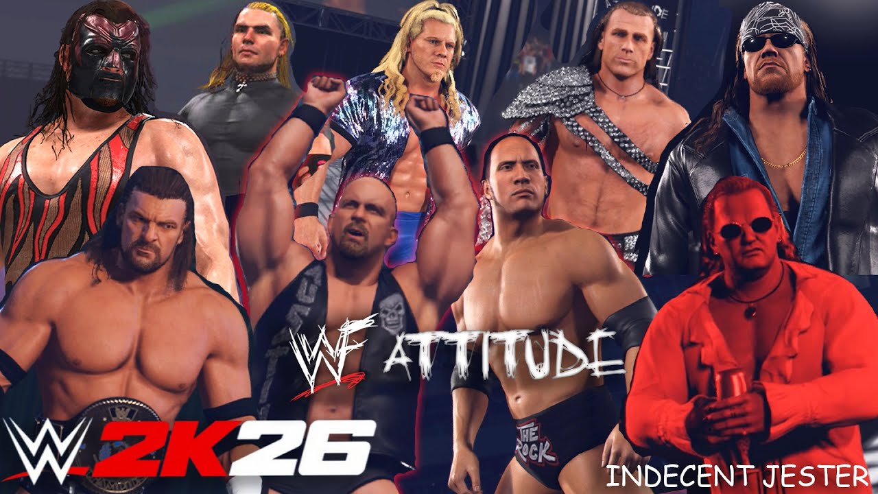 WWE 2K26 Attitude Era Entrances! ft. Steve Austin, Rock, Kane, Hardy Boyz, Triple H, Big Show, HBK