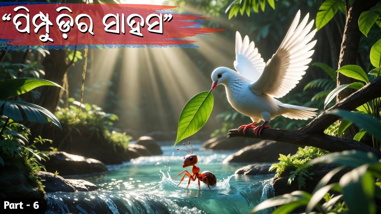 ଛୋଟ ପିମ୍ପୁଡ଼ିର ବଡ଼ ସାହସ | Odia Kids Story | Moral StoryThe Dove and The Ant in Odia | #theodisha 