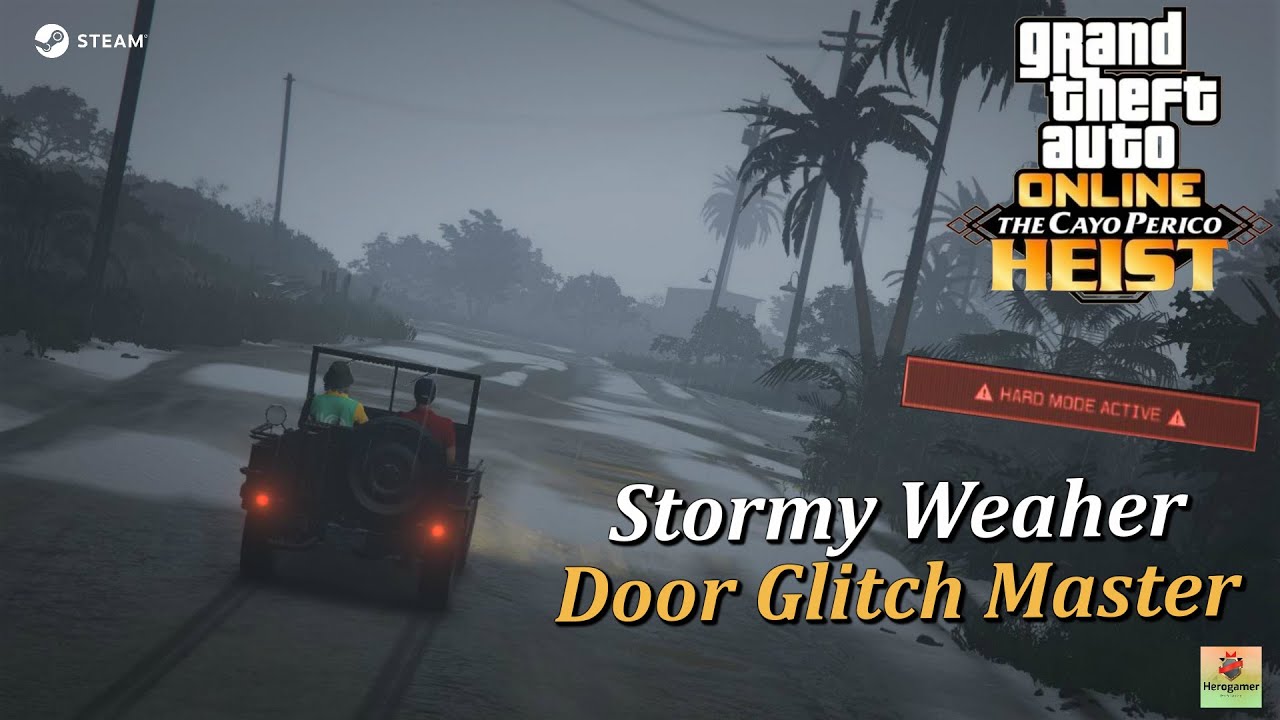 Stormy Weather - Door Glitch Gold & Ruby Necklace & Velum & 2P - GTA Online The Cayo Perico Heist