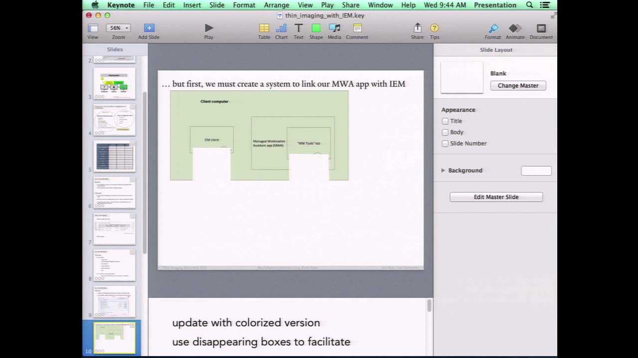 Thin-Imaging Macs Using IBM Endpoint Manager