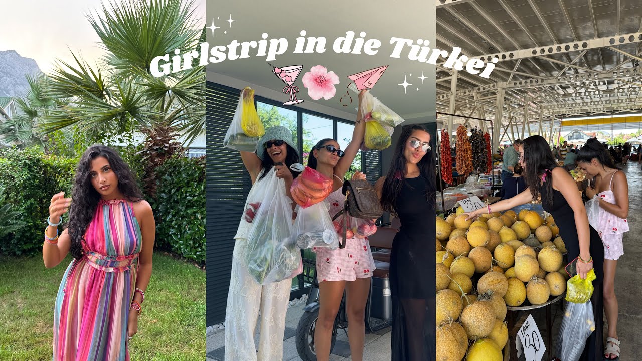 GIRLSTRIP IN DER T&Uuml;RKEI 🌺 - Chaos mit vier M&auml;dels in einem Haus  | SARA & DOLUNAY