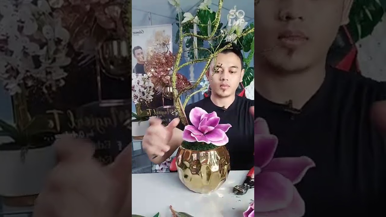Gubahan Bunga Orked & Magnolia Premium Latex by Orkedman Malaysia Edaman Deco.(De'Arora)