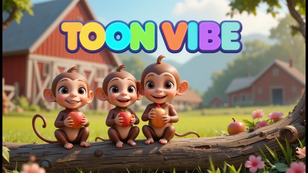 Five Little Monkeys Jumping on the Bed 🐒 Boo Boo Song | Toon Vibe Kids Songs#FiveLittleMonkeys,