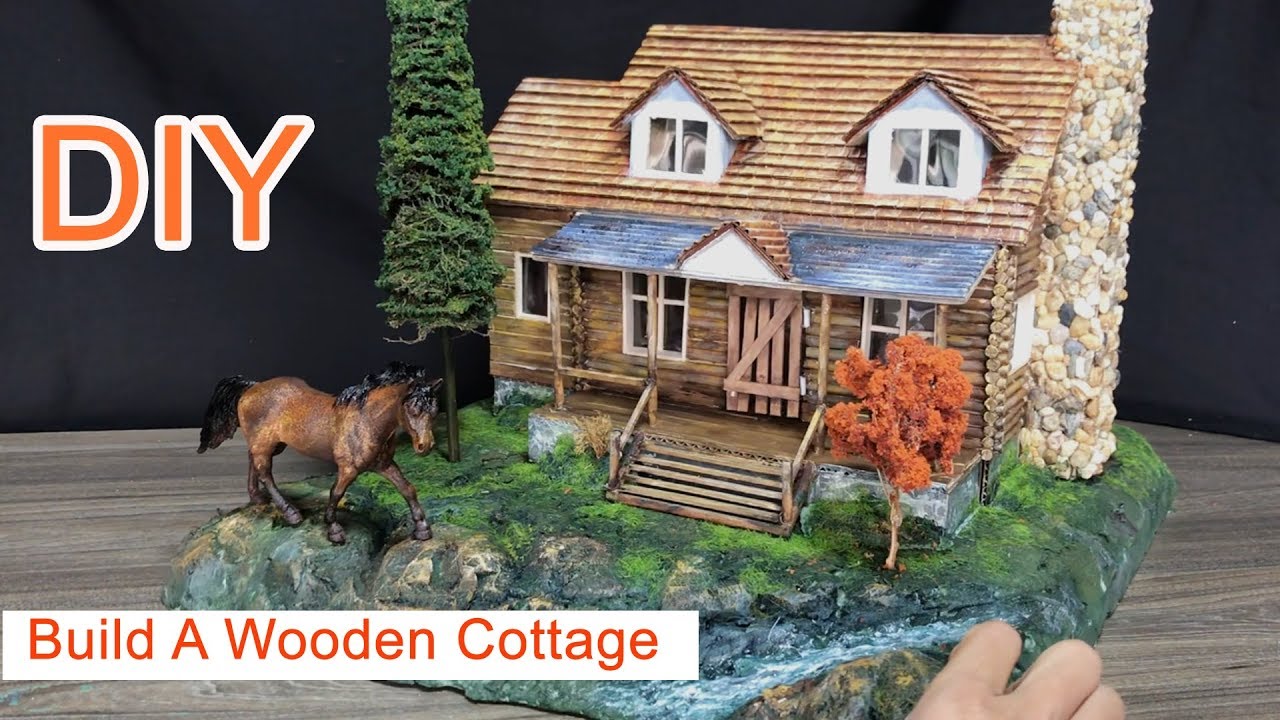 Build A Wooden Cottage using cardboard