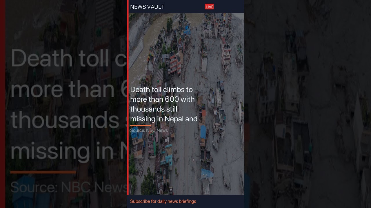 Death toll climbs to more than 600 with thousands still miss #Shorts #News