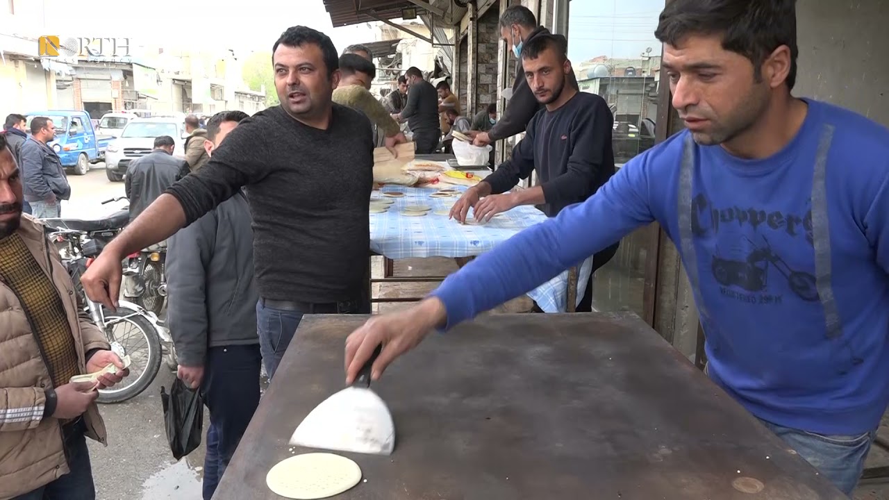 Scenes from the city of #Kobani, north #Syria, during first day of complete lockdown.