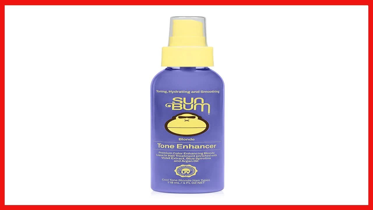 Sun Bum Blonde Tone Enhancer | Paraben, Gluten and Cruelty Free Purple Leave In Treatment