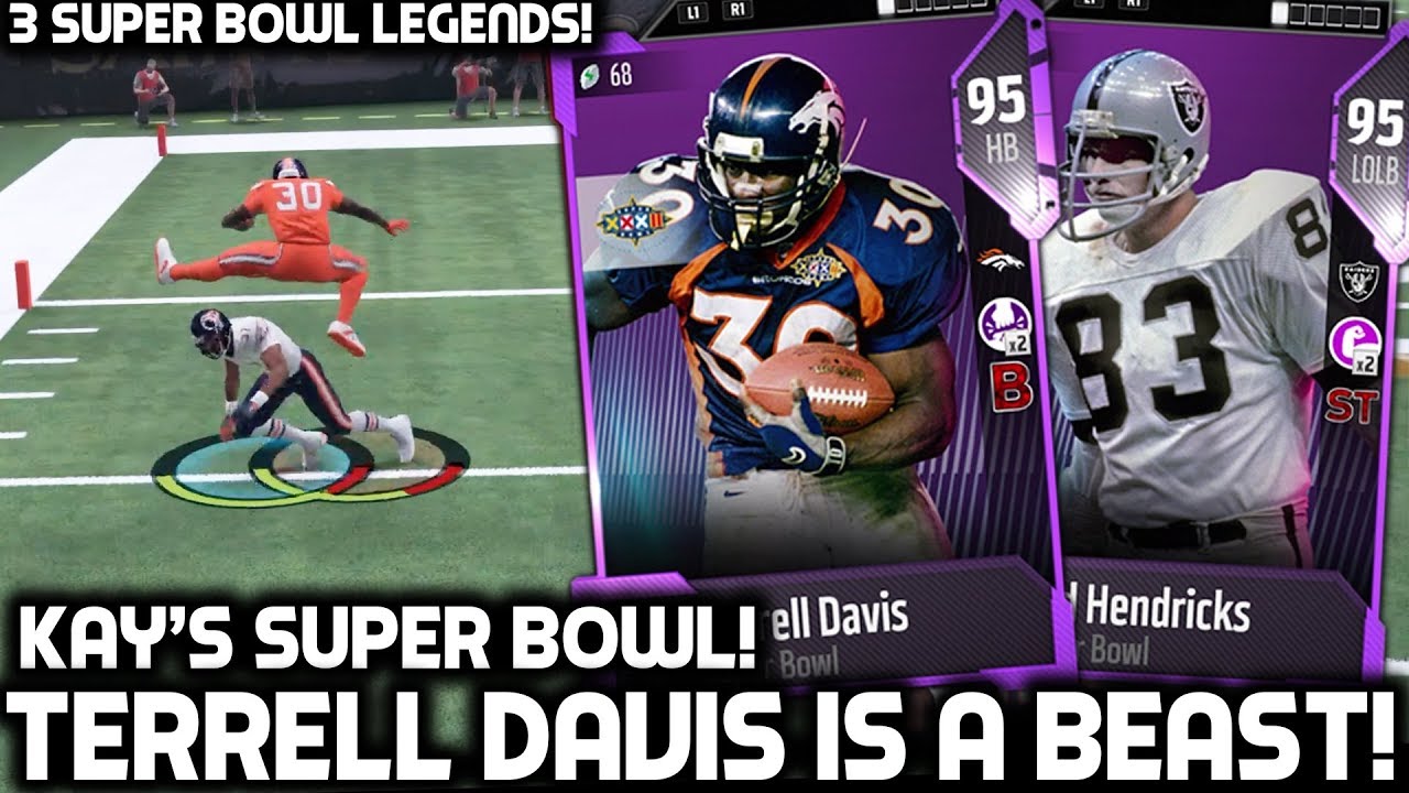 TERRELL DAVIS IS A BEAST! KAYKAYES' SUPER BOWL! Madden 18 Ultimate Team