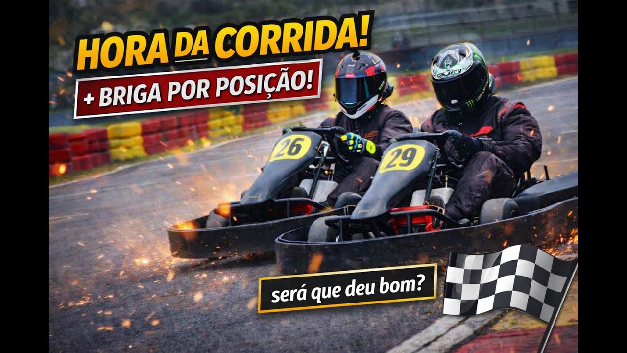 Fomos pra corrida no Kart! 🏁 | Briga, ultrapassagens e pressão até o fim