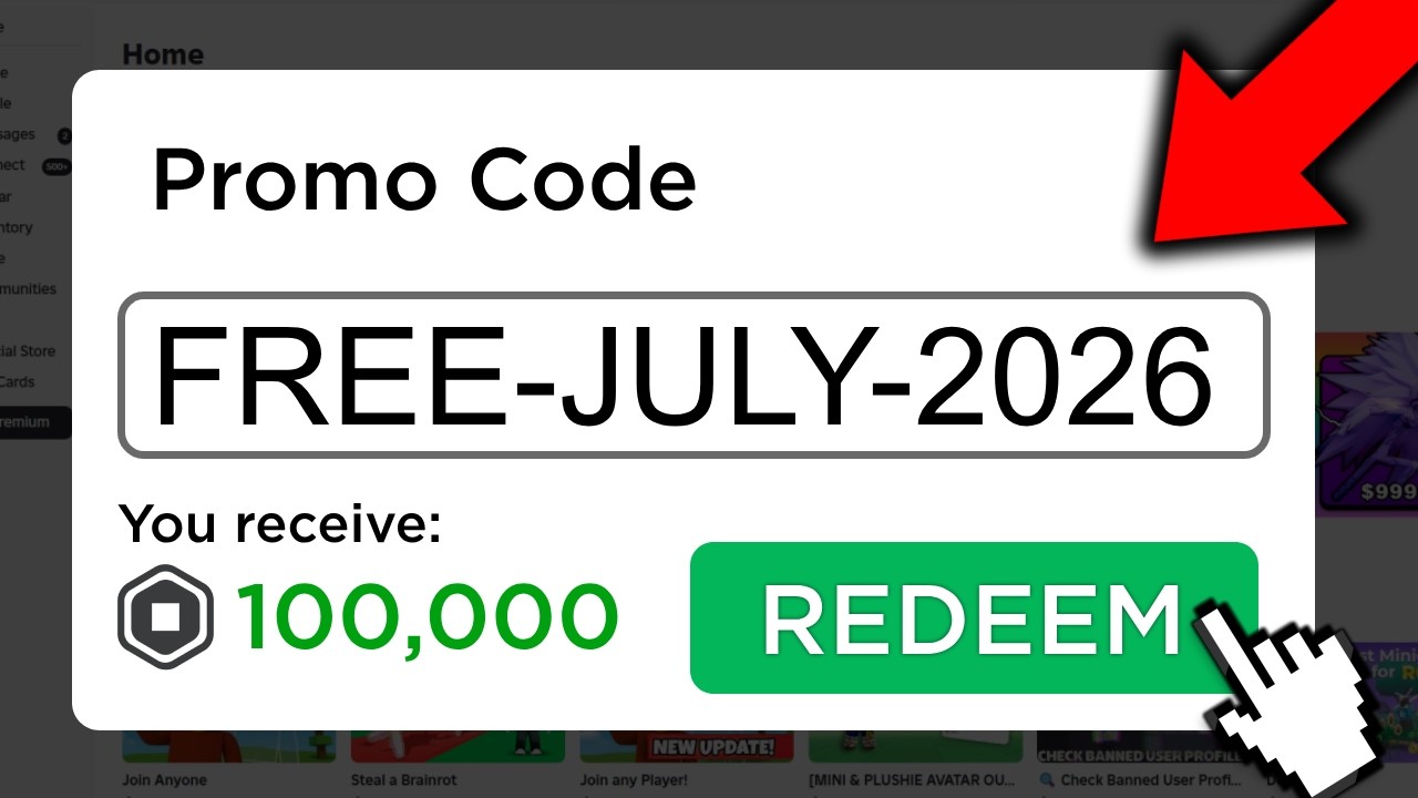 Этот *СЕКРЕТНЫЙ* промокод дает БЕСПЛАТНЫЕ РОБУКСЫ! (Roblox июль 2026)