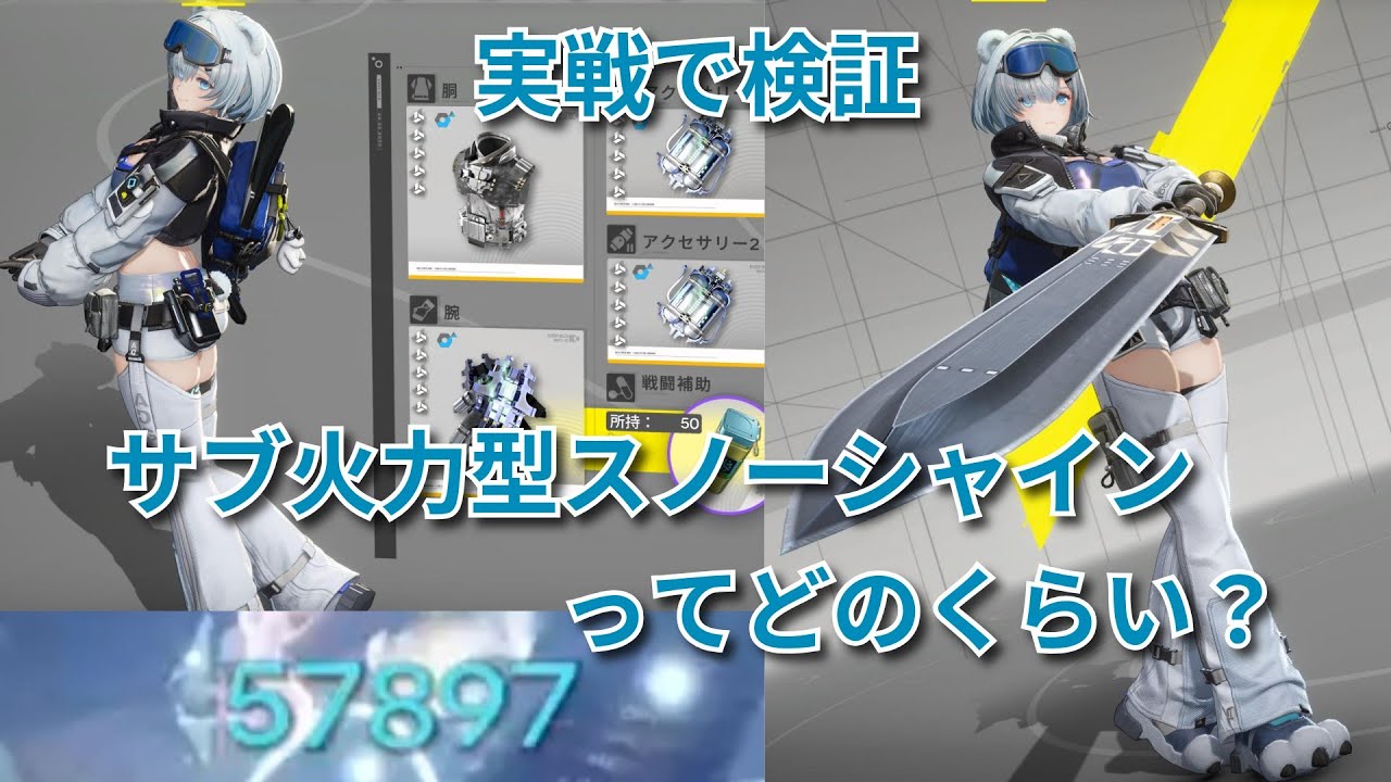 【エンドフィールド】サブ火力型スノーシャインのダメージ検証 #ラストライト #スノーシャイン  #アークナイツエンドフィールド 