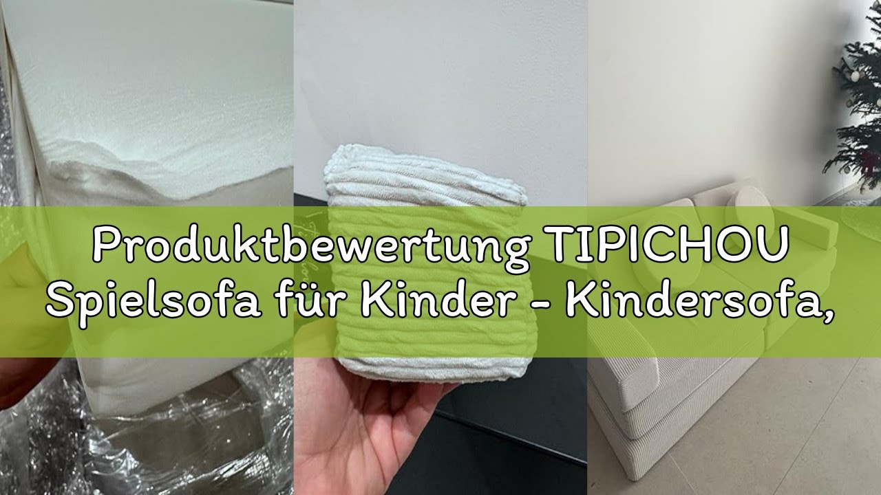 Produktbewertung TIPICHOU Spielsofa für Kinder - Kindersofa, ausklappbar, 2-Sitzer, umbaubar in EIN