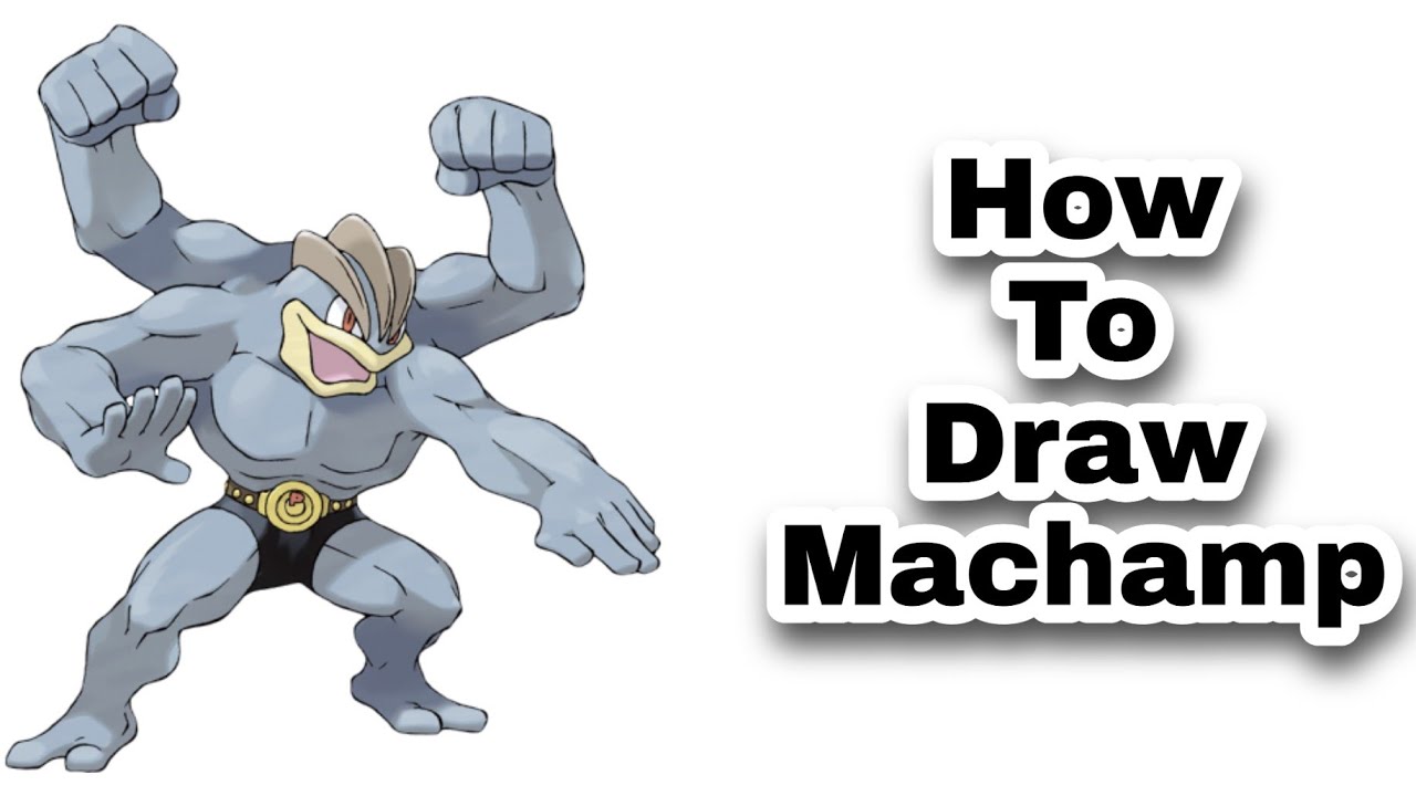 How To Draw Machamp - Pokemon Step by Step