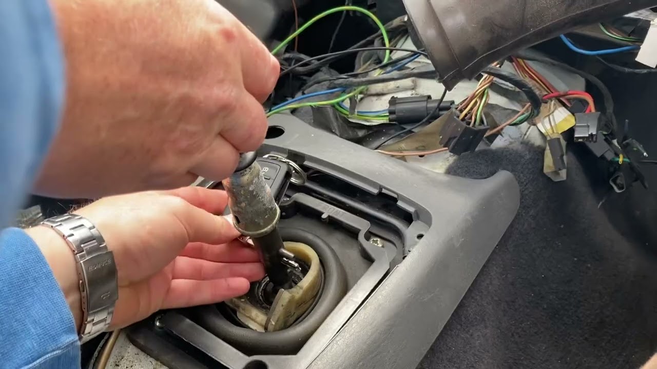 Ford Sierra MT75 gear lever reverse lock tube replacement.