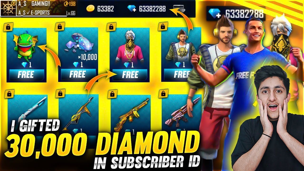 Buying 30,000 Diamonds Dj Alok & All Items From 90% Off Event In Subscriber Id😍 - Garena Free Fire