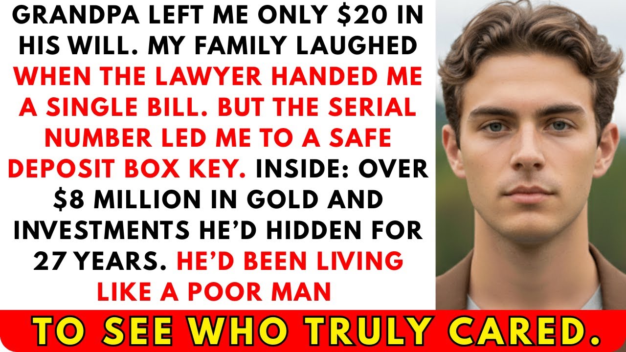 Grandpa Left Me $20 in His Will While My Family Laughed — Then I Found the Serial Number...