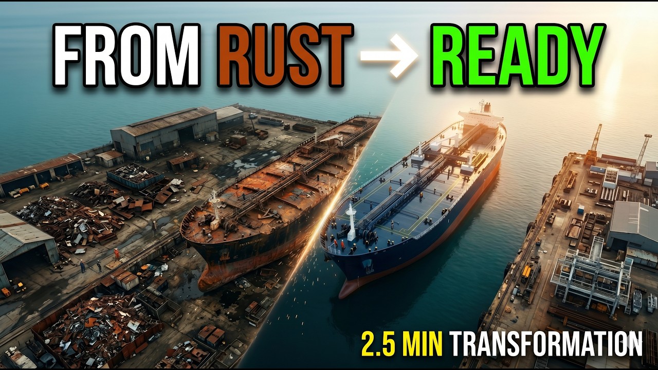 From Rust to Ready: Tanker Ship Restoration in 2.5 Minutes
