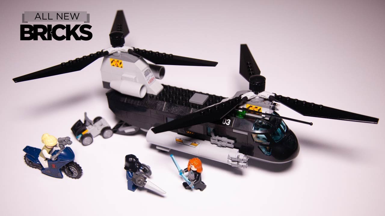 Lego Marvel Black Widow 76162 Black Widow's Helicopter Chase Speed Build