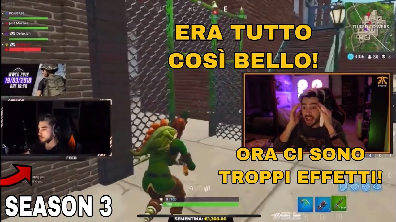 POW3R REAGISCE AD UN SUO VECCHIO VIDEO DELLA SEASON 3 RIMPIANGENDO IL VECCHIO FORTNITE!