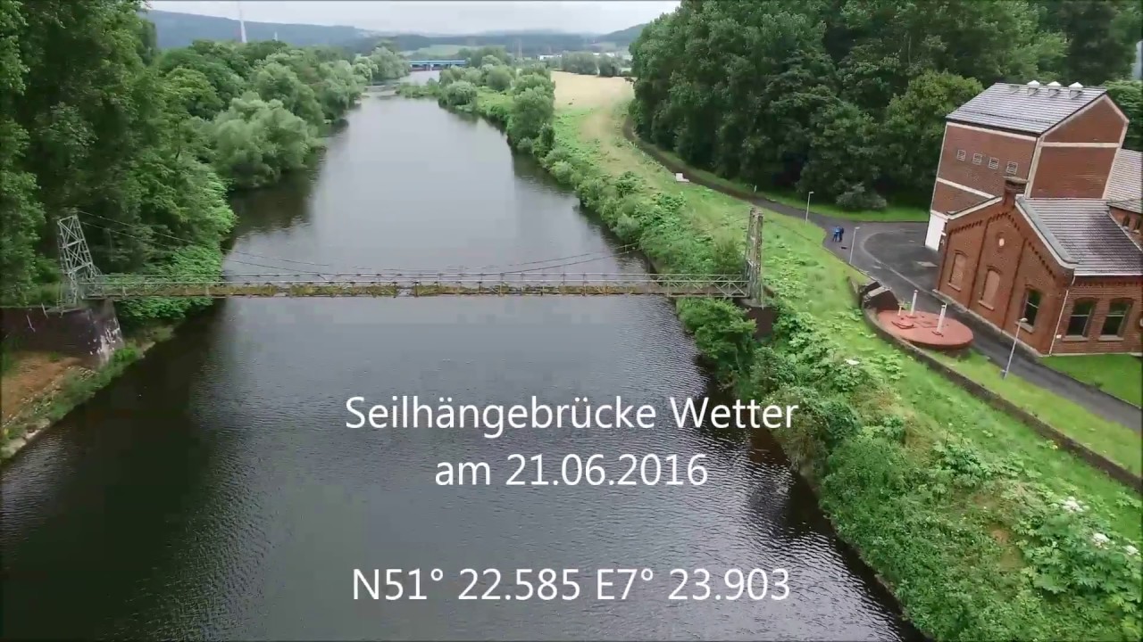 Seilh&auml;ngebr&uuml;cke am Wasserwerk Volmarstein