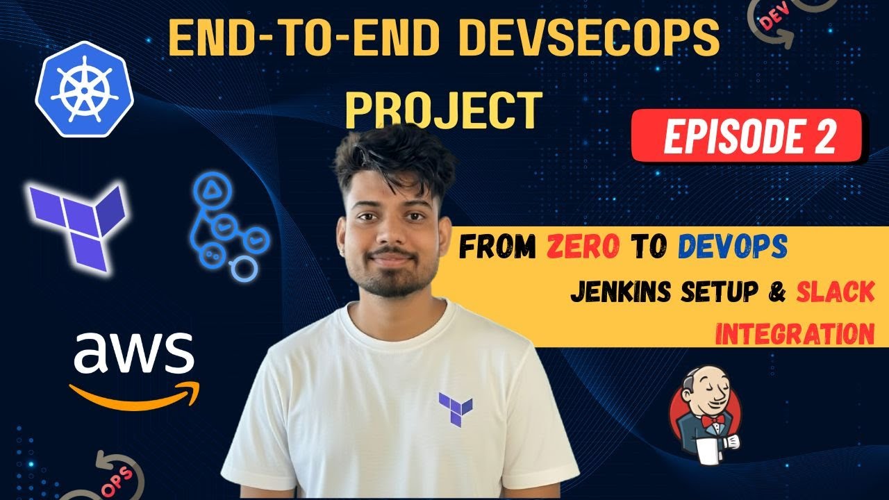 Part-2 Jenkins Setup & Slack Integration | End-to-End DevSecOps Project | AWS | Kubernetes | Docker