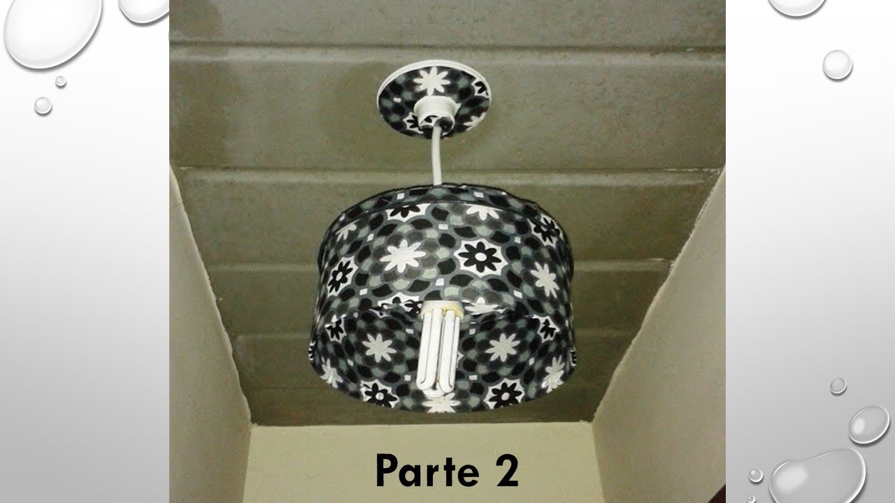 Como fazer uma Luminária de Barrica de papelão parte 2 - Faça você Mesmo