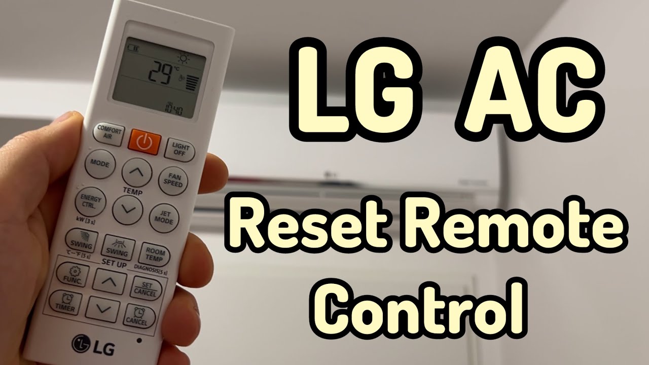 Как сбросить настройки пульта дистанционного управления кондиционера LG. Сброс настроек.