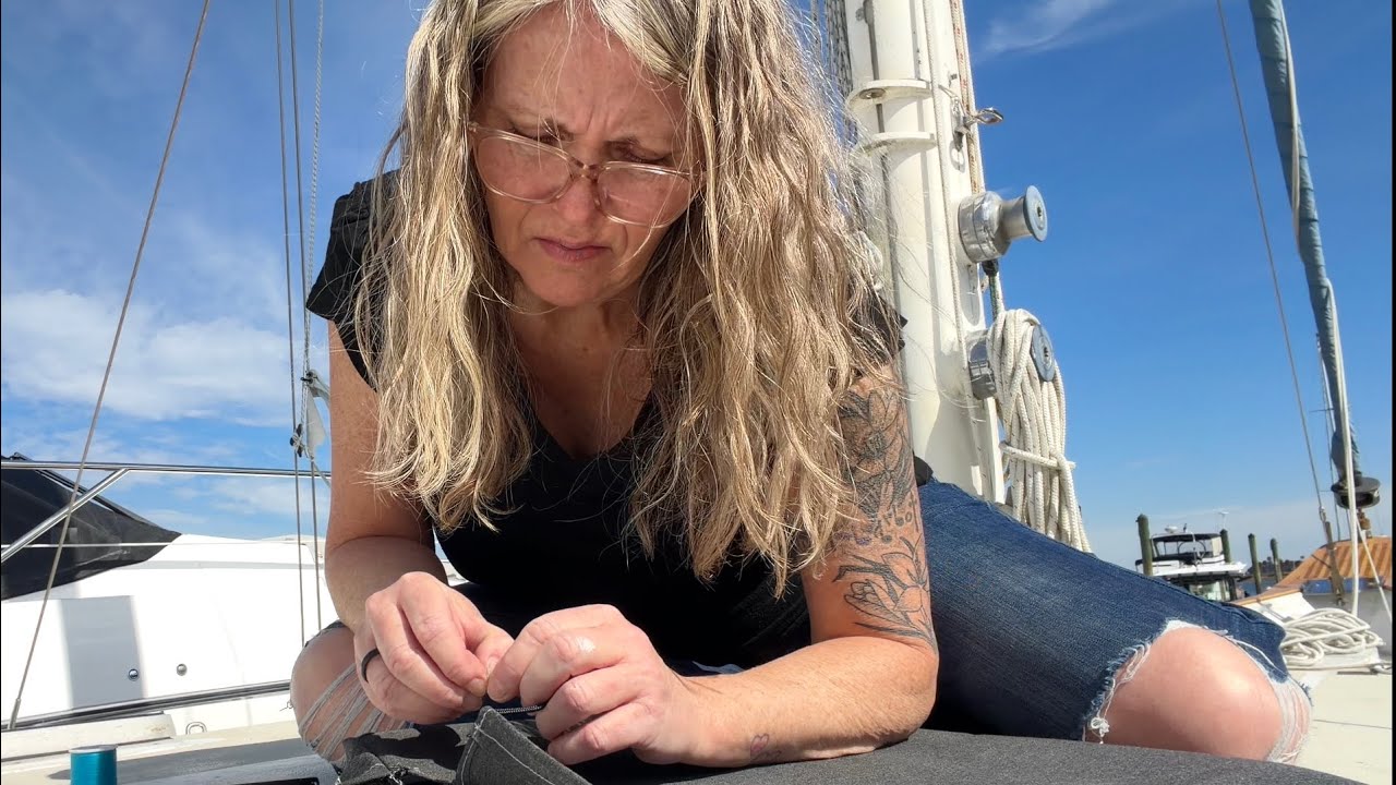 Our Hatches Needed Protection - So I Sewed Custom Covers | Irwin 52 Refit