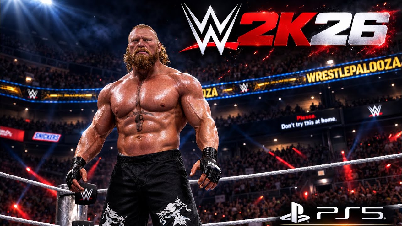 WWE 2K26 : Brock lesnar gameplay #ps5 #games #wwe #wwe2k26 #brocklesnar #wwe2k #wwegames #johncena 