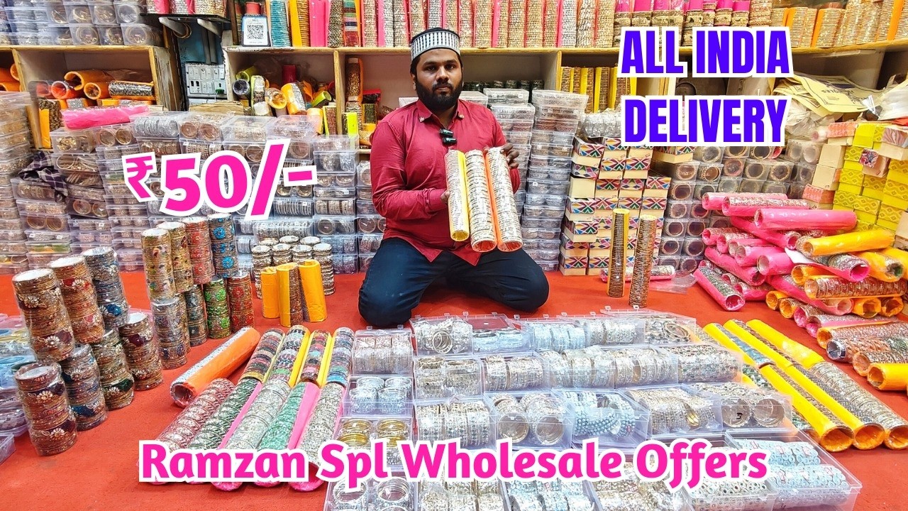 Ramzan Spl Wholesale Offers Bridal Bangles 1+1 OFFER | ₹ 50/- Hanging Bangles Zero Stone Bangles