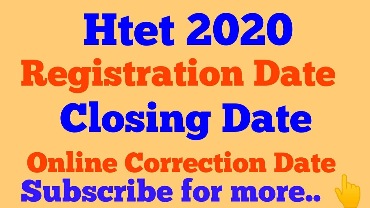 Htet 2020 All updates.. Registration, closing, Correction Etc,