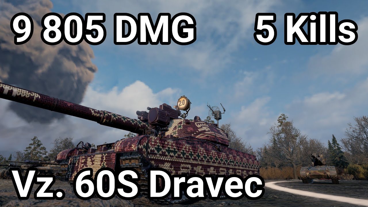 Vz. 60S DRAVEC: 9.8K DAMAGE - CZECH MASTERCLASS IN POSITIONING | WoT