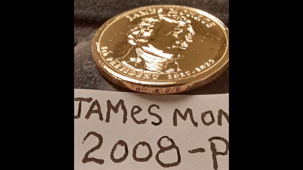 2008 P James Monroe Dollar coin mirror finish coin 🪙 by shakedown2u2