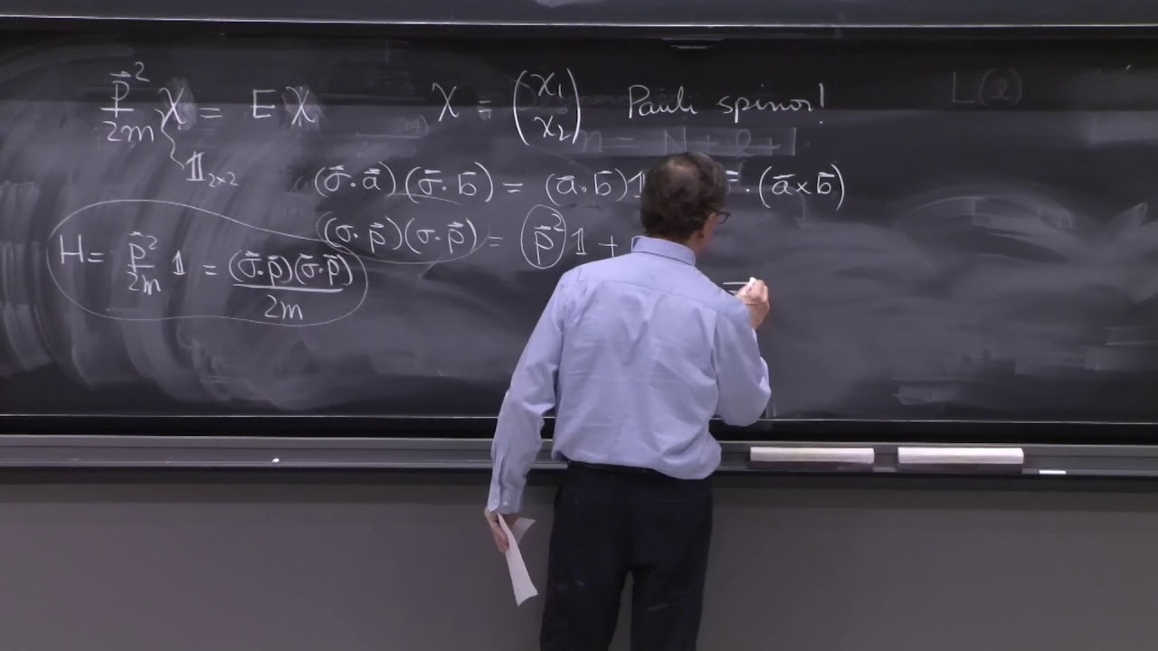 L4.3 The Pauli equation for the electron in an electromagnetic field