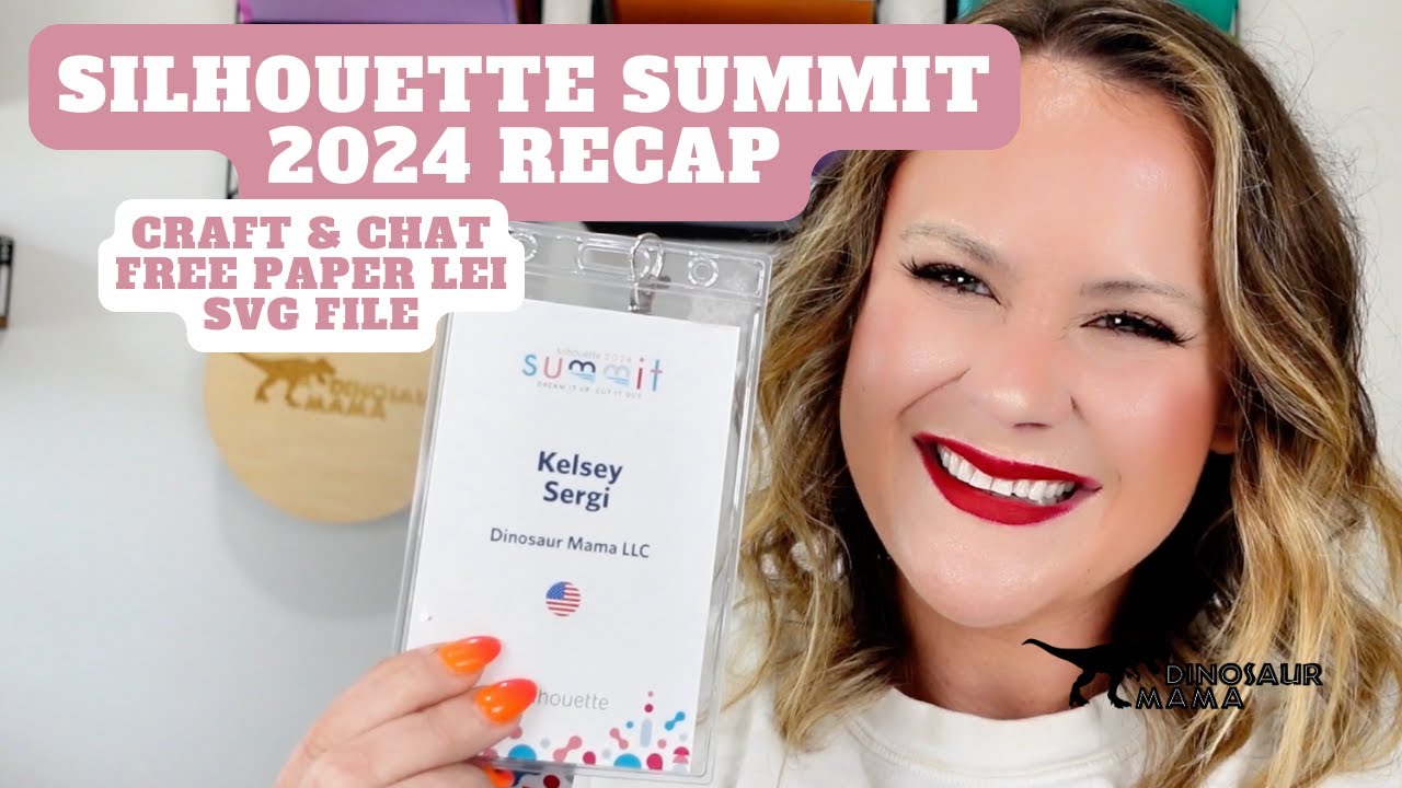 Silhouette Summit 2024 Recap plus Craft & Chat - Make a Paper Lei with Free SVG Download