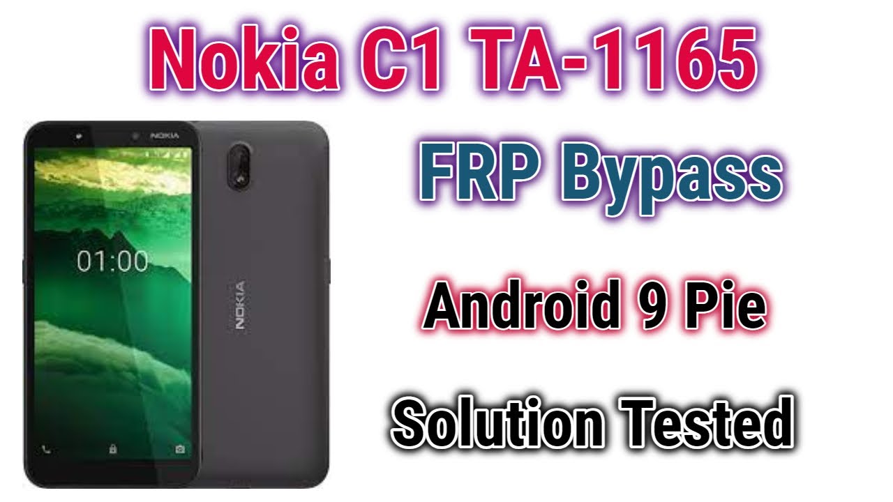 Nokia C1 TA 1165 Frp Google Lock  Bypass / Without Pc 2022